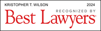 best lawyer kris wilson badge 2024 